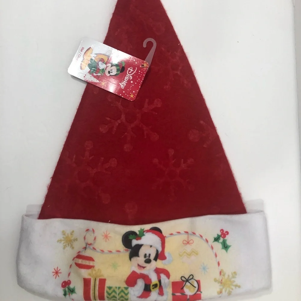 Mickey Santa hat  NWT